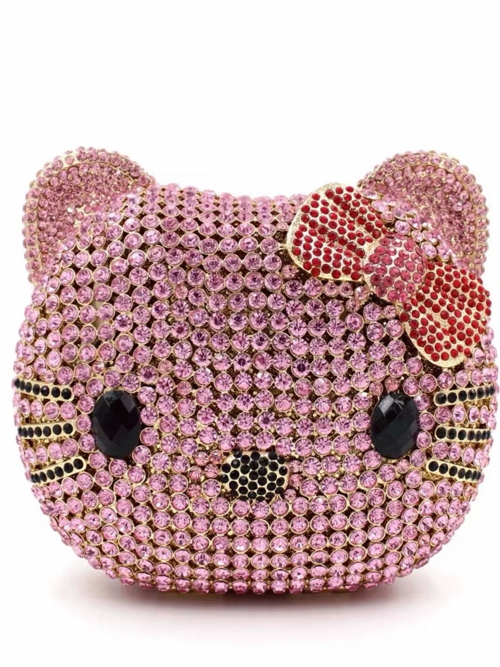 Hello kitty rhinestone clutch